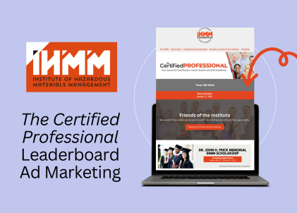 E-Newsletter Ad in The Certified Professional / Leaderboard